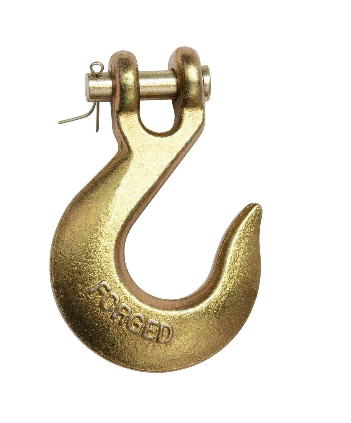 imageMytee Products 10 Pack 38quot Clevis Slip Hook  6600 LBS WLL Heavy Duty Grade 70 Tow Chain Hook for Truck Trailer Tie Down1  Pack