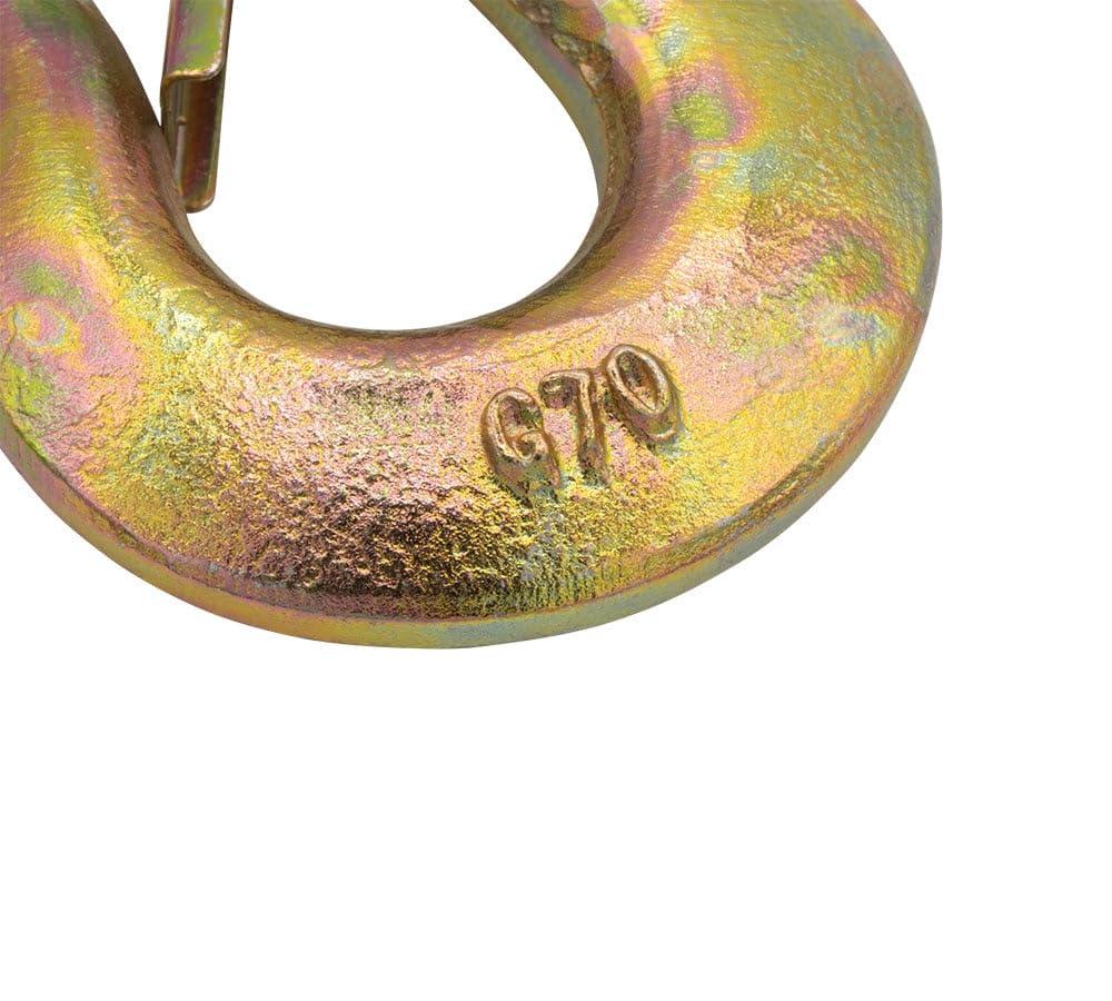 imageMytee Products 10 Pack 38quot Clevis Slip Hook  6600 LBS WLL Heavy Duty Grade 70 Tow Chain Hook for Truck Trailer Tie Down1  Pack