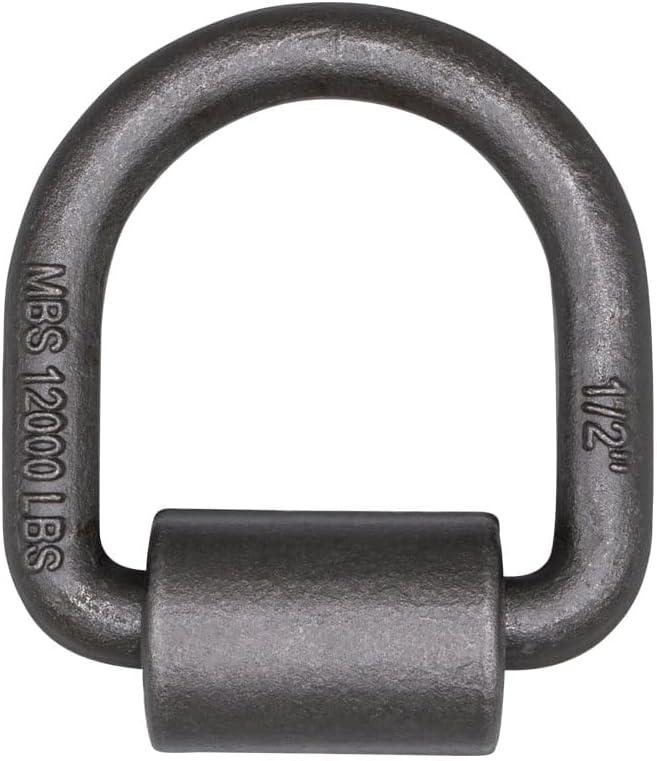 imageMytee Products 12 Pack 12quot Heavy Duty WeldOn Forged D Ring 12000 Lbs12  Pack