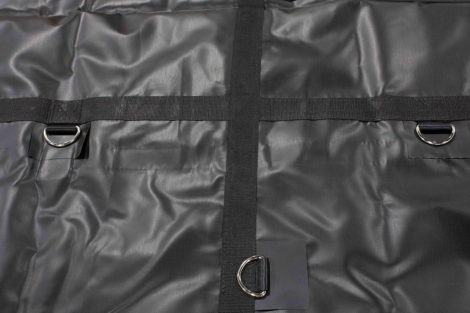 imageMytee Products 12x20 Heavy Duty Smoke Tarp for Flatbed Truck  18 Ounce Vinyl  Load Covering Tarp Protects Your Cargo from Exhaust Smoke ampamp Dirt  Water Resistant1  Pack