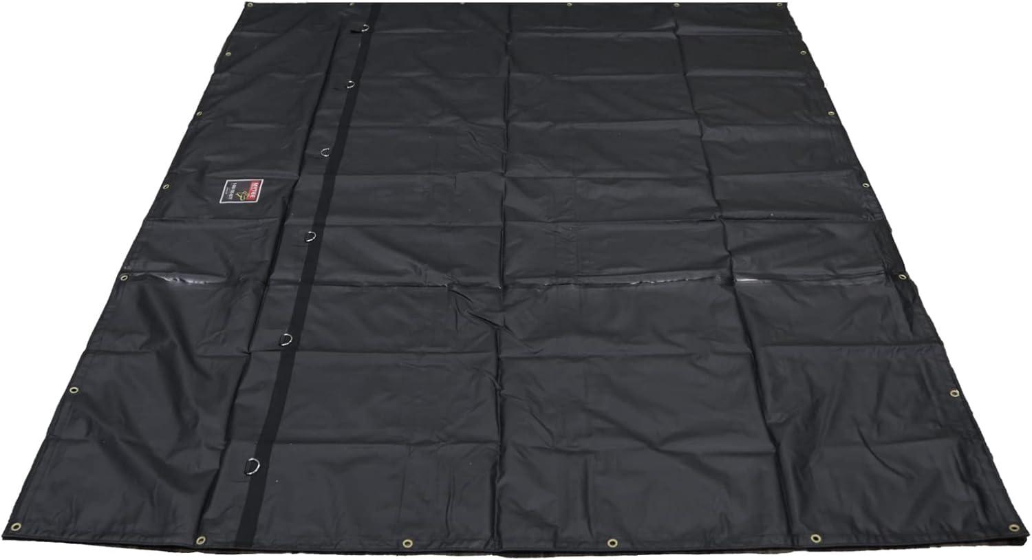 imageMytee Products 12x20 Heavy Duty Smoke Tarp for Flatbed Truck  18 Ounce Vinyl  Load Covering Tarp Protects Your Cargo from Exhaust Smoke ampamp Dirt  Water Resistant1  Pack