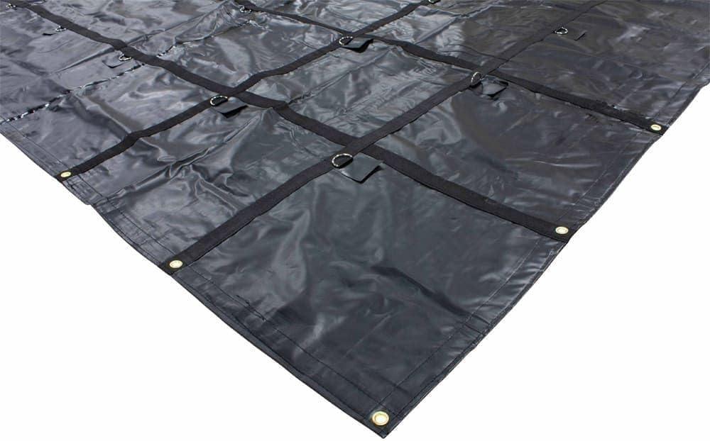 imageMytee Products 12x20 Heavy Duty Smoke Tarp for Flatbed Truck  18 Ounce Vinyl  Load Covering Tarp Protects Your Cargo from Exhaust Smoke ampamp Dirt  Water Resistant2  Pack