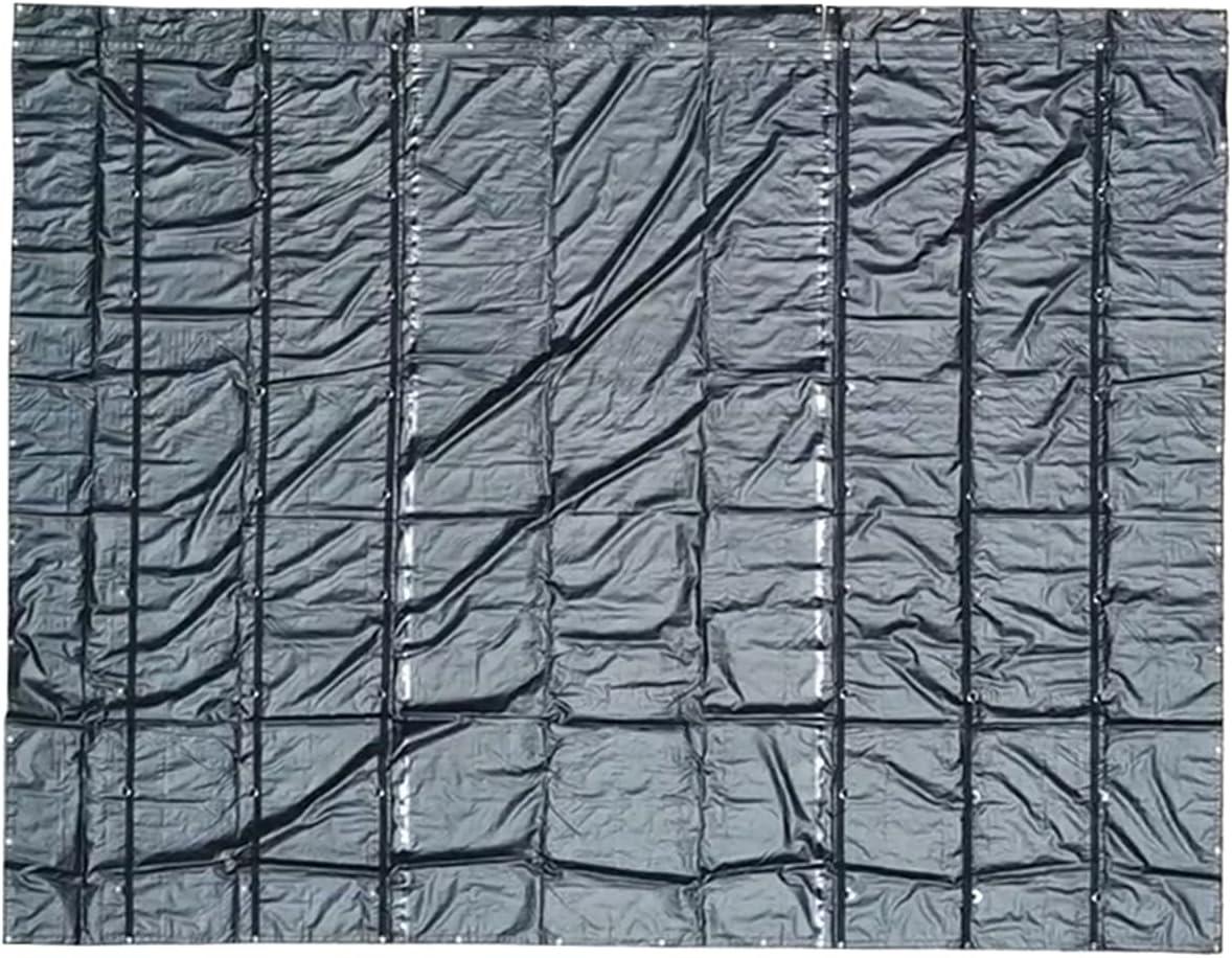 imageMytee Products 12x20 Heavy Duty Smoke Tarp for Flatbed Truck  18 Ounce Vinyl  Load Covering Tarp Protects Your Cargo from Exhaust Smoke ampamp Dirt  Water Resistant1  Pack