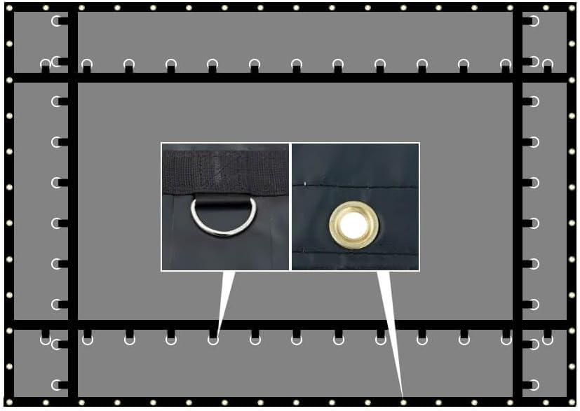 imageMytee Products 12x20 Heavy Duty Smoke Tarp for Flatbed Truck  18 Ounce Vinyl  Load Covering Tarp Protects Your Cargo from Exhaust Smoke ampamp Dirt  Water Resistant2  Pack