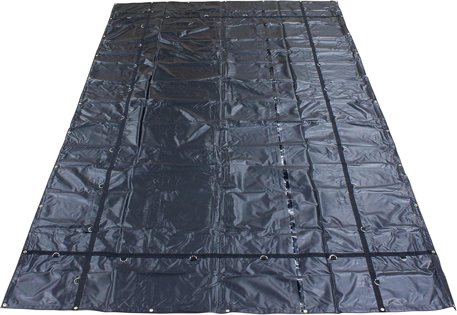 imageMytee Products 12x20 Heavy Duty Smoke Tarp for Flatbed Truck  18 Ounce Vinyl  Load Covering Tarp Protects Your Cargo from Exhaust Smoke ampamp Dirt  Water Resistant1  Pack