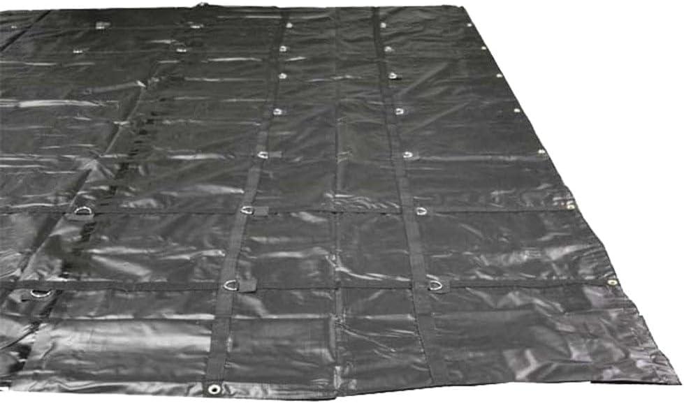 imageMytee Products 16 x 24 Flatbed Truck Tarps Heavy Duty 18oz Steel Tarp  BlackBlack