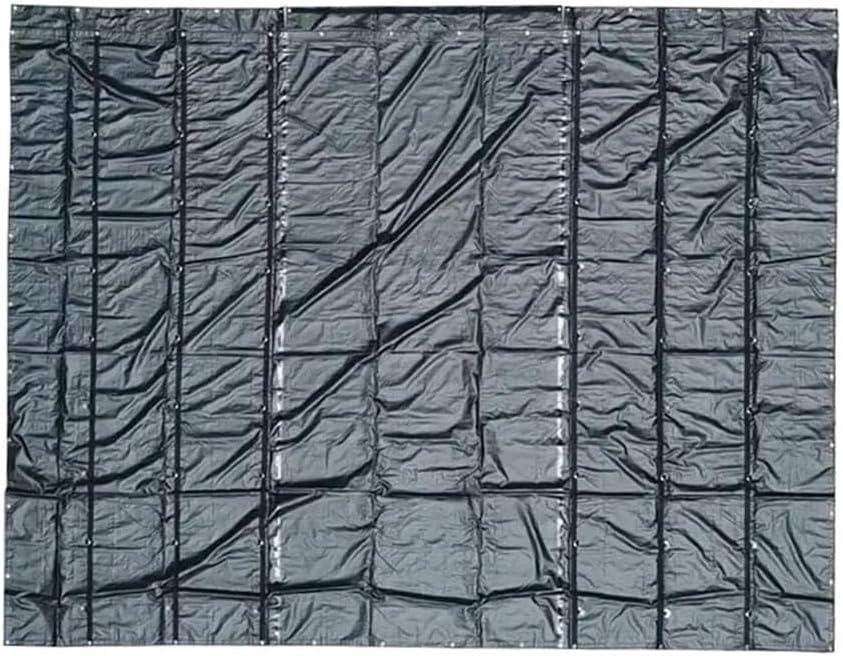 imageMytee Products 16 x 24 Flatbed Truck Tarps Heavy Duty 18oz Steel Tarp  BlackBlack