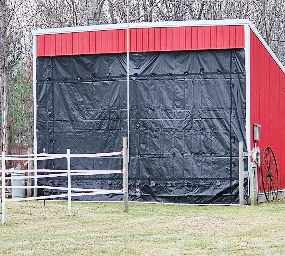 imageMytee Products 16 x 24 Flatbed Truck Tarps Heavy Duty 18oz Steel Tarp  BlackBlack