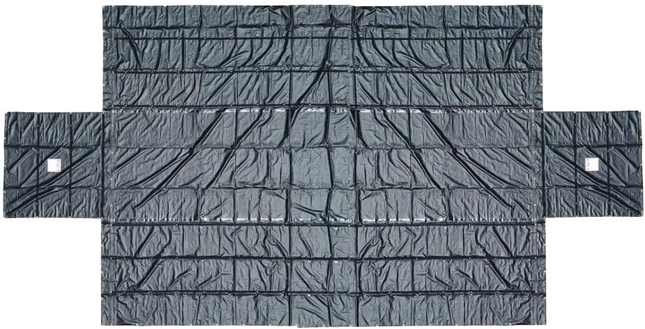 imageMytee Products 16 x 24 Flatbed Truck Tarps Heavy Duty 18oz Steel Tarp  BlackBlack