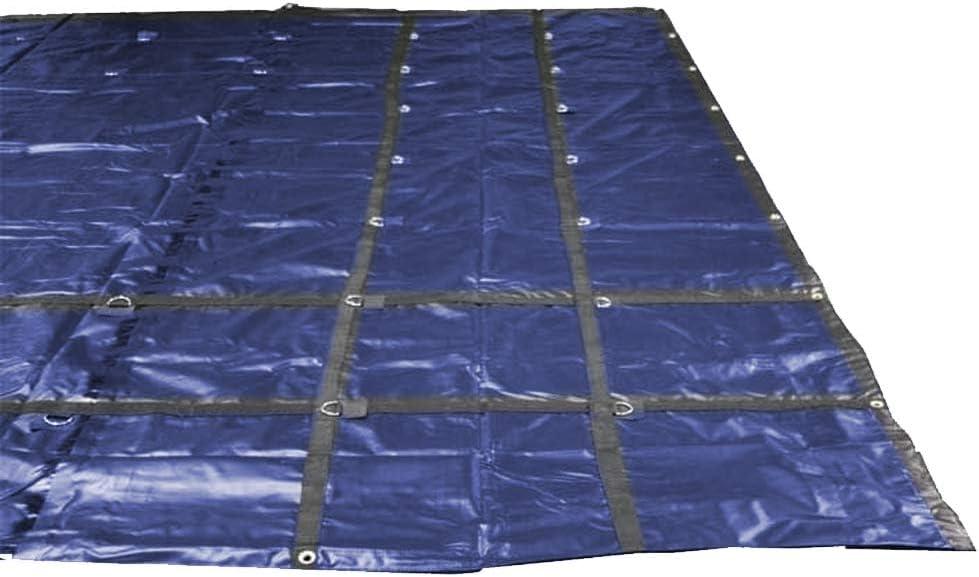 imageMytee Products 16 x 24 Flatbed Truck Tarps Heavy Duty 18oz Steel Tarp  BlackBlue 2 Pack