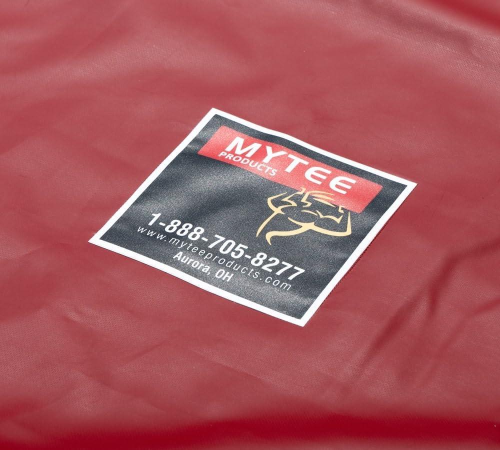 imageMytee Products 16 x 27 Flatbed Truck 18 Oz Steel Tarp with 4 FT Drop ampamp Flap  Black Heavy Duty Vinyl Waterproof Tarp for Trailers to Protect Cargo from Wind Rain Snow and SunRed