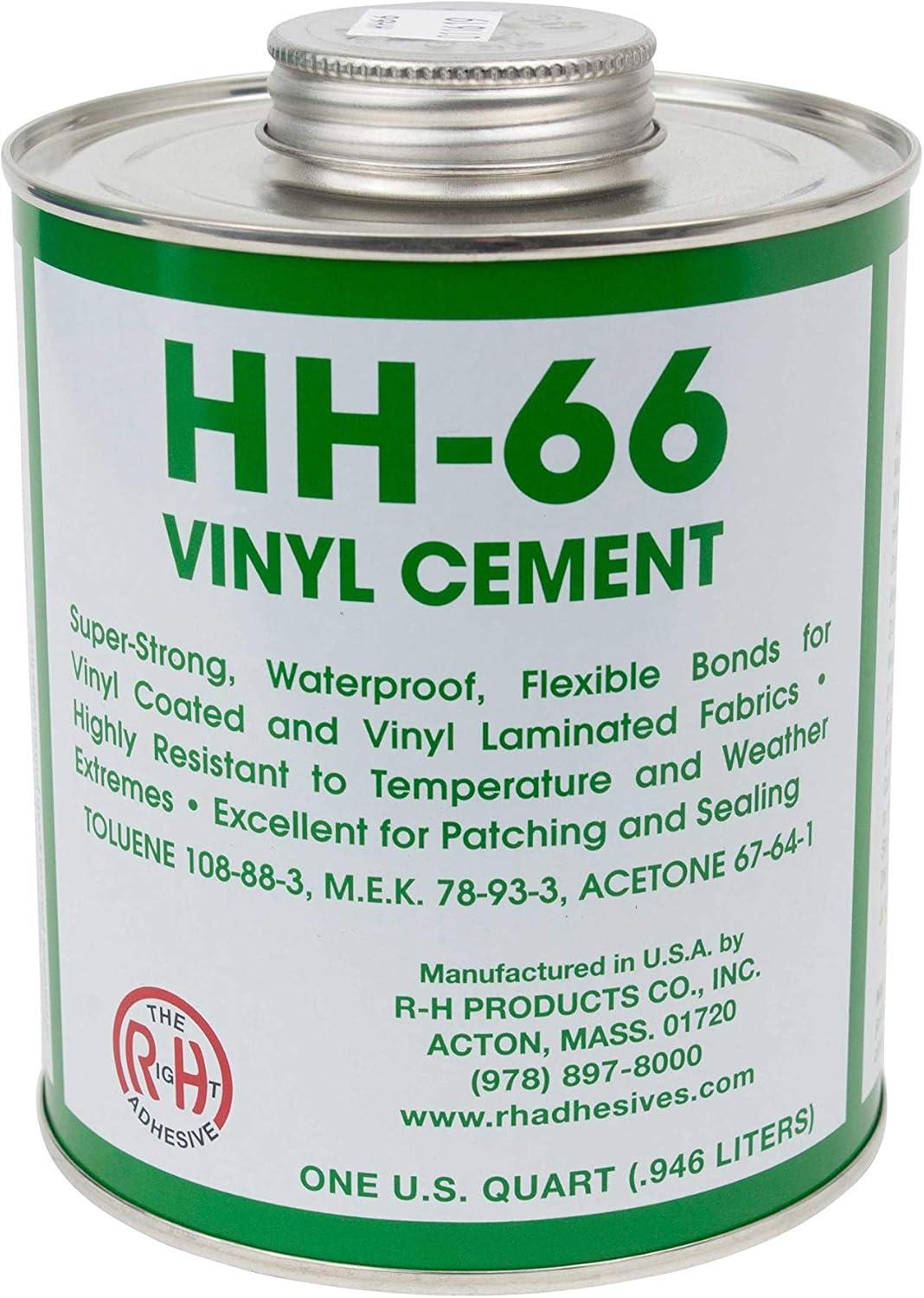 imageMytee Products 18oz Blue Tarp Vinyl Repair Kit HH66 HH66 PVC Cement with Brush 32 Ounce Made in USARed