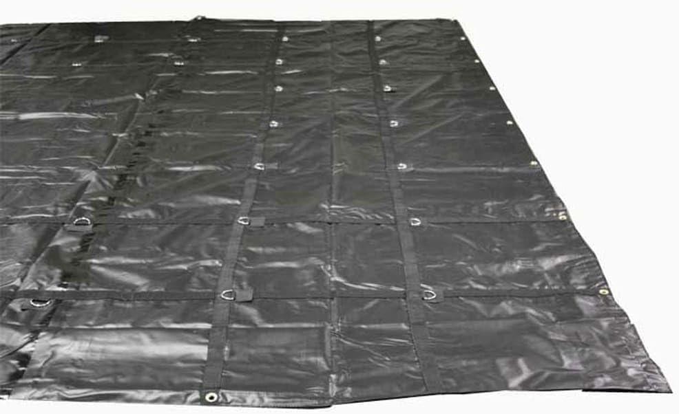 imageMytee Products 2 Pack Super Light Steel Tarp 16 x 27 for Flatbed ampamp Semi Trucks  Made of Light Weight 14oz Vinyl  Waterproof Tarp Comes with 2 Row of DRingsBlack