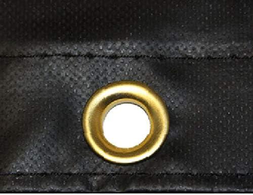 imageMytee Products 24 x 30 Flatbed Trailer Lumber Tarp with 8 FT Drop  Heavy Duty Black 18 Oz Vinyl Waterproof Tarp for TruckTrailers to Protect Cargo from Wind Rain Snow and Sun