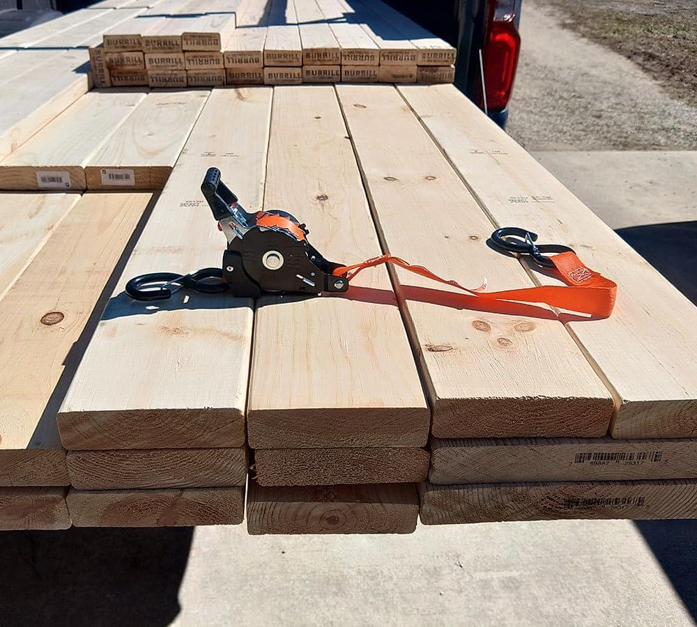 imageMytee Products 4 Pack Orange Auto Retract NORATCHETING Ratchet Straps  1quot x 12 Retractable Ratchet Straps with Zinc Coated S Hook Tiedowns for Motorcycles ATVs Bikes Trailer TieDownOrange