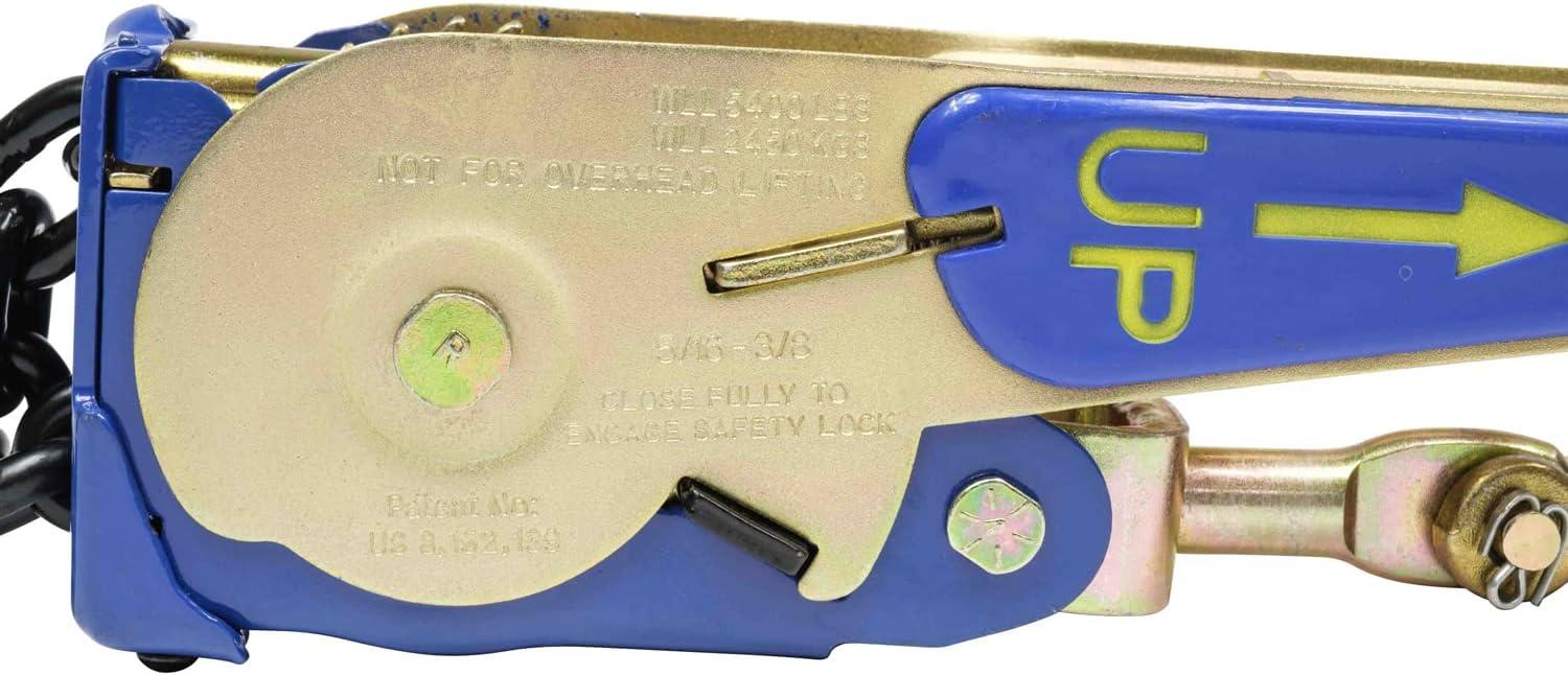 imageMytee Products 4 Pcs G70 516quot Chain ampamp Easy Binder Kit  2 516quot38quot Easy Ratcheting Chain Load Binder ampamp 2 516quot x 20 G70 Transport Chain wGrab Hooks  4700 lbs WLL for Truck Trailer Tie DownKit 4 Pcs