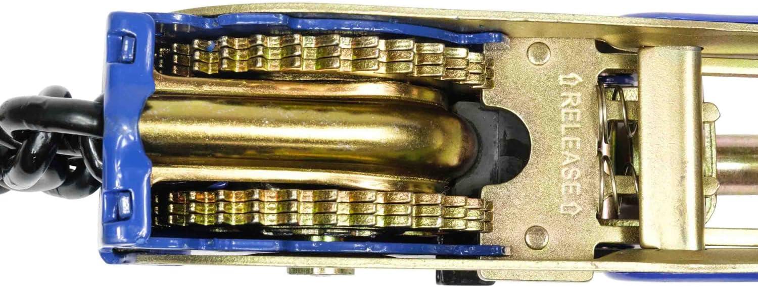 imageMytee Products 4 Pcs G70 516quot Chain ampamp Easy Binder Kit  2 516quot38quot Easy Ratcheting Chain Load Binder ampamp 2 516quot x 20 G70 Transport Chain wGrab Hooks  4700 lbs WLL for Truck Trailer Tie DownKit 4 Pcs