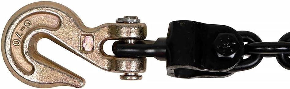 imageMytee Products 4 Pcs G70 516quot Chain ampamp Easy Binder Kit  2 516quot38quot Easy Ratcheting Chain Load Binder ampamp 2 516quot x 20 G70 Transport Chain wGrab Hooks  4700 lbs WLL for Truck Trailer Tie DownKit 4 Pcs