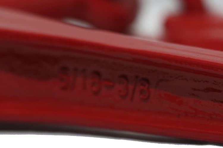 imageMytee Products 516quot Grade 70 Chain and Binder Kit  Includes 4 516quot  38quot Ratchet Load Binder ampamp 4 516quot x 20 G70 Transport Chain wGrab Hooks  4700 lbs WLL for Flatbed Truck Trailer Tie Down2  Pack