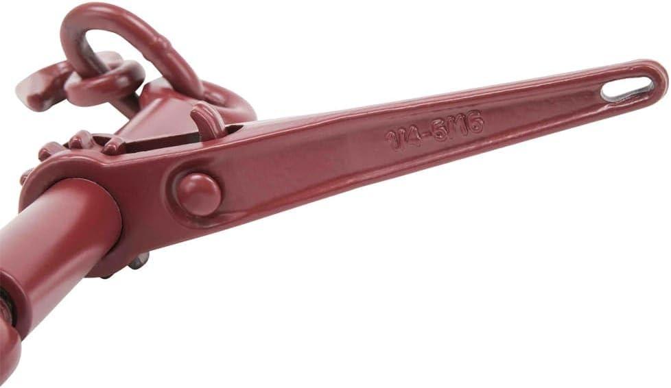 imageMytee Products 516quot Grade 70 Chain and Binder Kit  Includes 4 516quot  38quot Ratchet Load Binder ampamp 4 516quot x 20 G70 Transport Chain wGrab Hooks  4700 lbs WLL for Flatbed Truck Trailer Tie Down4  Pack