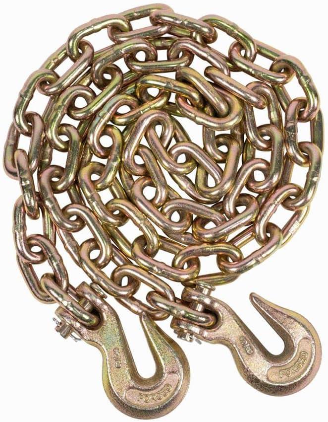 imageMytee Products 516quot Grade 70 Chain and Binder Kit  Includes 4 516quot  38quot Ratchet Load Binder ampamp 4 516quot x 20 G70 Transport Chain wGrab Hooks  4700 lbs WLL for Flatbed Truck Trailer Tie Down2  Pack