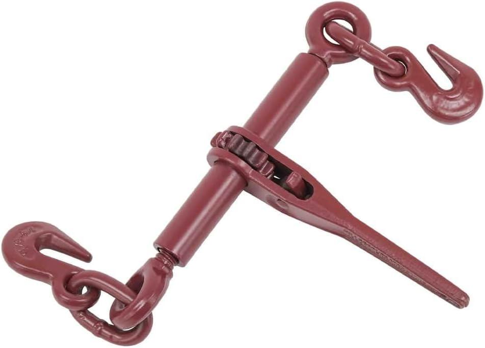 imageMytee Products 516quot Grade 70 Chain and Binder Kit  Includes 4 516quot  38quot Ratchet Load Binder ampamp 4 516quot x 20 G70 Transport Chain wGrab Hooks  4700 lbs WLL for Flatbed Truck Trailer Tie Down4  Pack