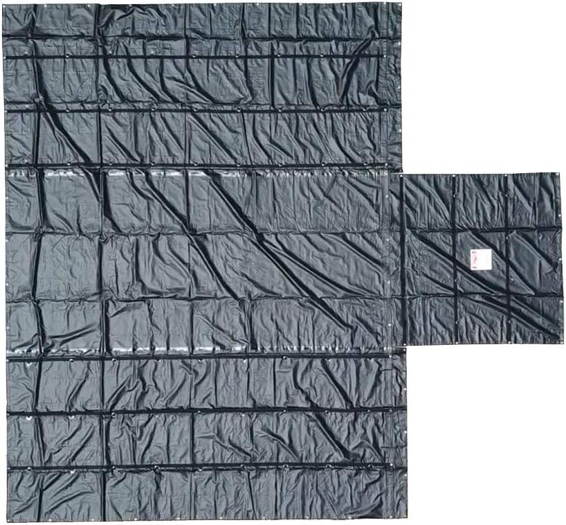 imageMytee Products AirbagParachute Fabric Black Ultra Light Lumber Tarp 20 x 27 6 Drop  14 Oz Vinyl Lumber Tarps for Flatbed Truck ampamp Trailer20 x 27 6 Drop