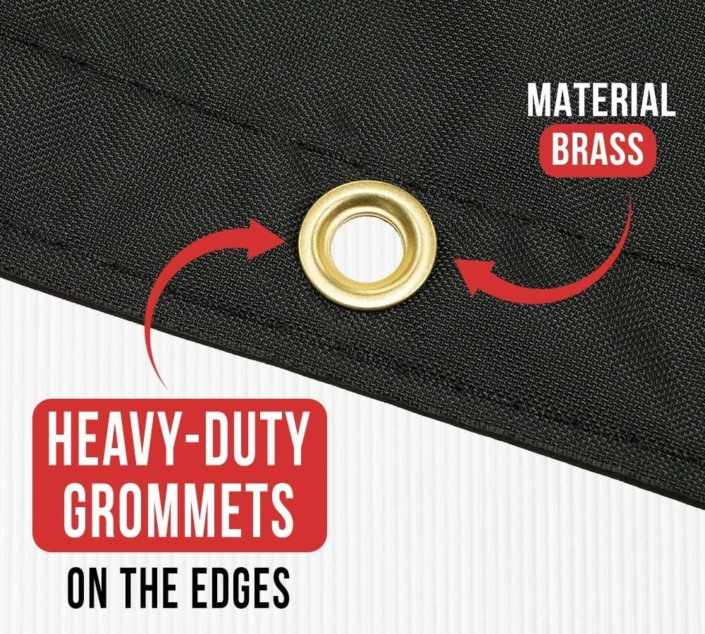 imageMytee Products AirbagParachute Fabric Black Ultra Light Lumber Tarp 20 x 27 6 Drop  14 Oz Vinyl Lumber Tarps for Flatbed Truck ampamp Trailer20 x 27 6 Drop