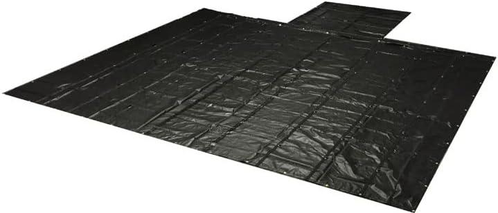 imageMytee Products AirbagParachute Fabric Black Ultra Light Lumber Tarp 20 x 27 6 Drop  14 Oz Vinyl Lumber Tarps for Flatbed Truck ampamp Trailer20 x 27 6 Drop