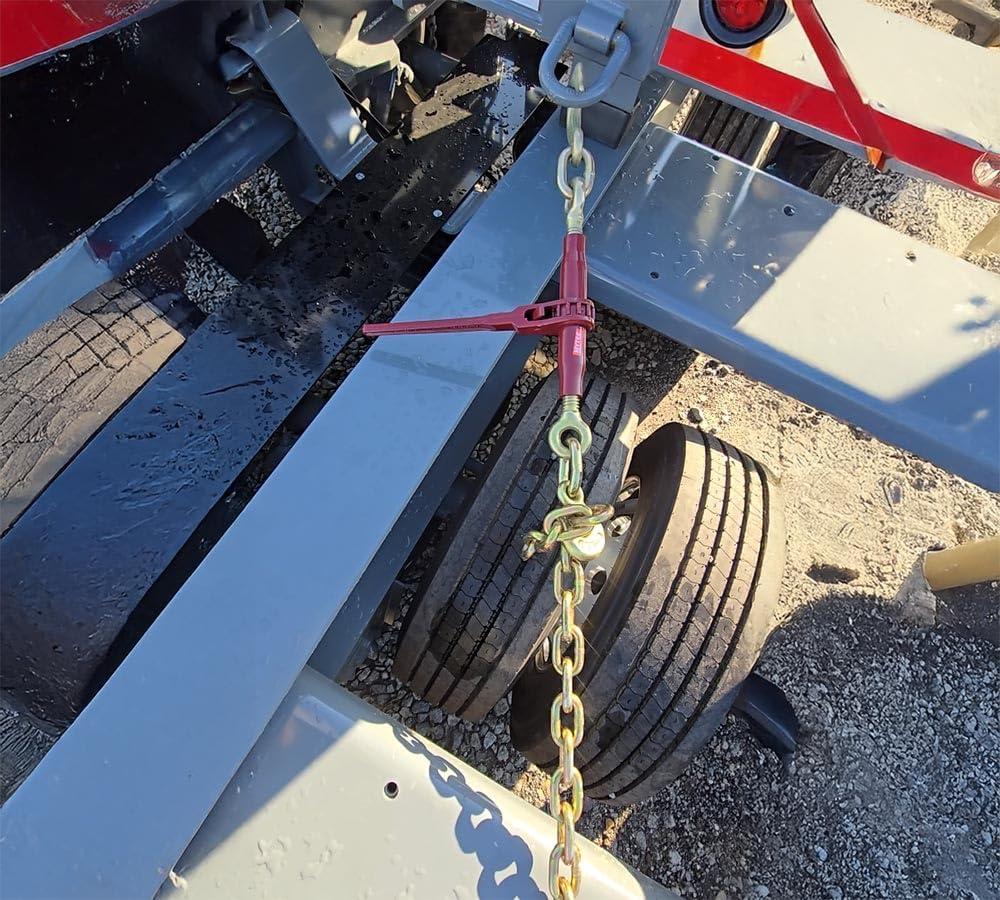 imageMytee Products Heavy Duty Specialty Pro Ratchet Load Chain Binder wGrab Hook ampamp Slip Hook  12quot Grab Hook ampamp 58quot Slip Hook  12quot Grab Hook 15000 Lbs WLL  Chain Binders for Flatbed Truck  4 Pack12 Grab Hook  12 Slip Hook