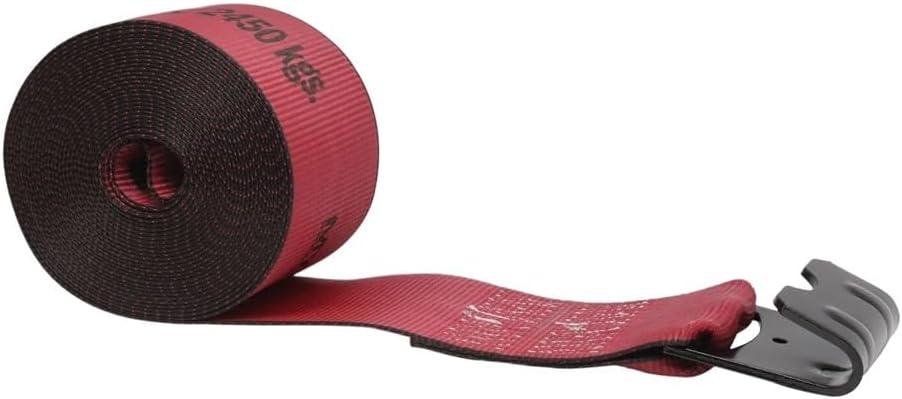 imageMytee Products Kinedyne Winch Straps 4quot x 30 Gold Heavy Duty Tie Down wFlat Hooks WLL 5400 lbs  4 Inch Cargo Control for Flatbed Truck Utility Trailer 10 PackRed