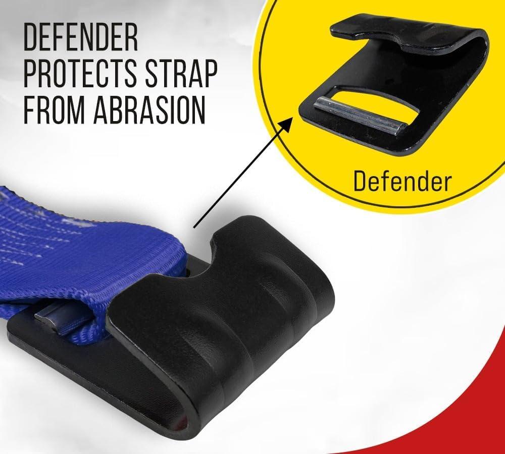 imageMytee Products Kinedyne Winch Straps 4quot x 30 Gold Heavy Duty Tie Down wFlat Hooks WLL 5400 lbs  4 Inch Cargo Control for Flatbed Truck Utility Trailer 10 PackBlue