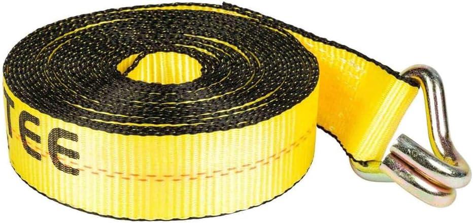 imageMytee Products Ratchet TieDown Straps with Wire Hook 2quot x 30 Yellow Ratchet Strap  10000 Lbs Breaking Strength  Heavy Duty TieDown Ratchet Straps for Flatbed Truck Trailers Pickup 10 PackYellow