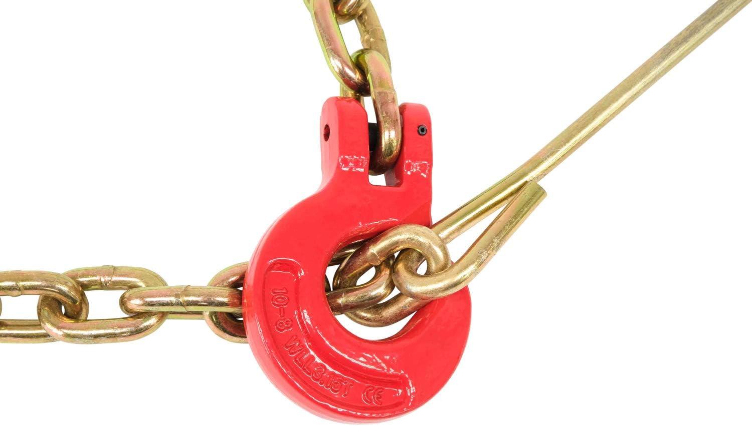 imageMytee Products Winch Choker Chain 516quot x 7 ampamp Choker Hook wSteel Probe Stake 14quot Long Grade G70 Load Limit  2 Ton  Log Forestry Logging Choker Chain 2 Pack38 x 10 w 14 Steel Probe 1 Pack