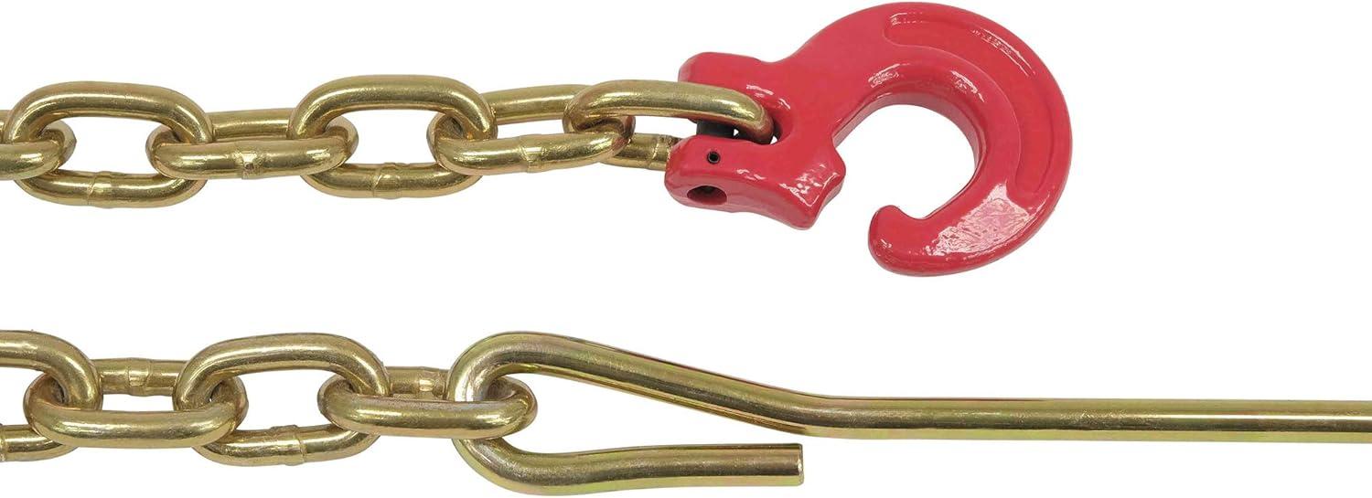 imageMytee Products Winch Choker Chain 516quot x 7 ampamp Choker Hook wSteel Probe Stake 14quot Long Grade G70 Load Limit  2 Ton  Log Forestry Logging Choker Chain 2 Pack516 x 7 w 14 Steel Probe 1 Pack