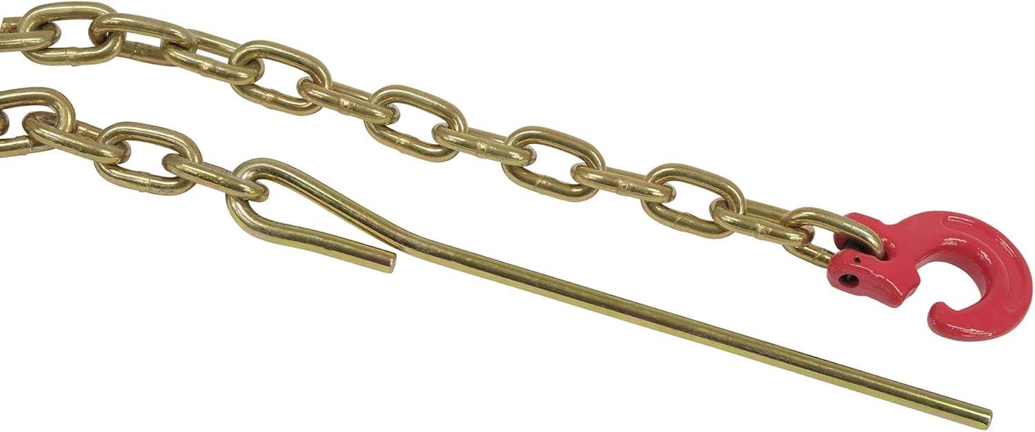 imageMytee Products Winch Choker Chain 516quot x 7 ampamp Choker Hook wSteel Probe Stake 14quot Long Grade G70 Load Limit  2 Ton  Log Forestry Logging Choker Chain 2 Pack516 x 7 w 14 Steel Probe 2 Pack