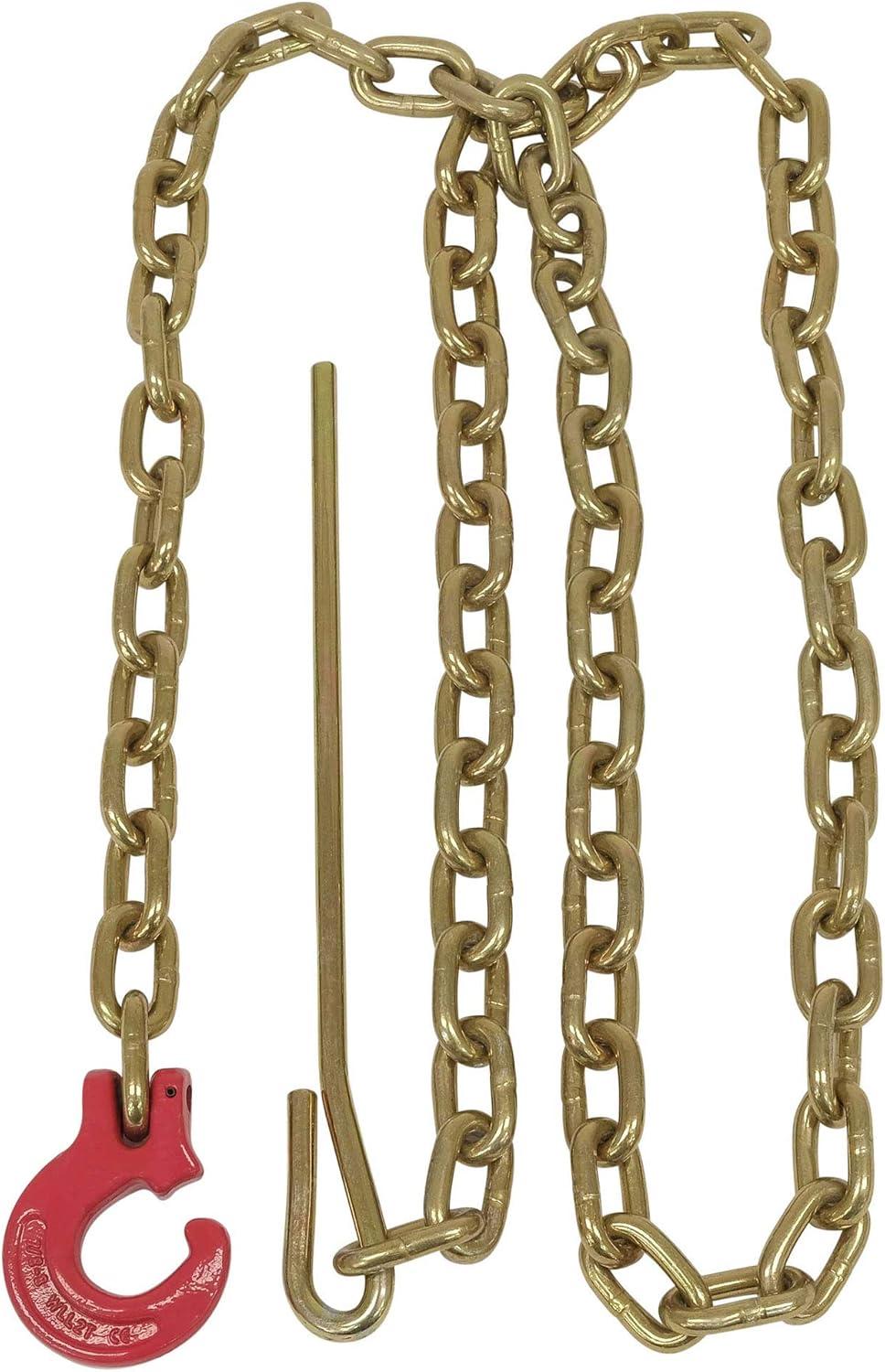 imageMytee Products Winch Choker Chain 516quot x 7 ampamp Choker Hook wSteel Probe Stake 14quot Long Grade G70 Load Limit  2 Ton  Log Forestry Logging Choker Chain 2 Pack516 x 7 w 14 Steel Probe 1 Pack