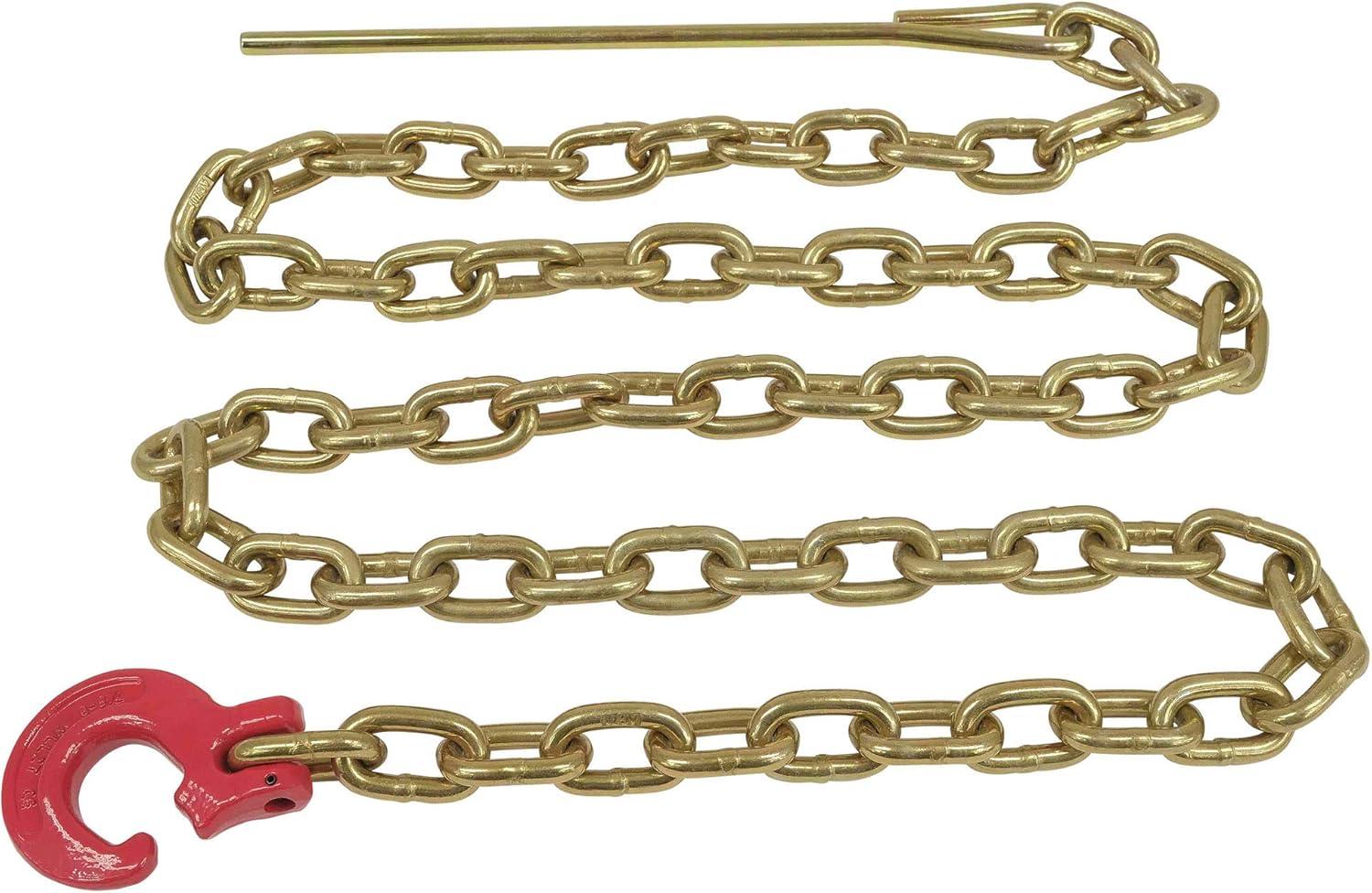 imageMytee Products Winch Choker Chain 516quot x 7 ampamp Choker Hook wSteel Probe Stake 14quot Long Grade G70 Load Limit  2 Ton  Log Forestry Logging Choker Chain 2 Pack516 x 7 w 14 Steel Probe 2 Pack