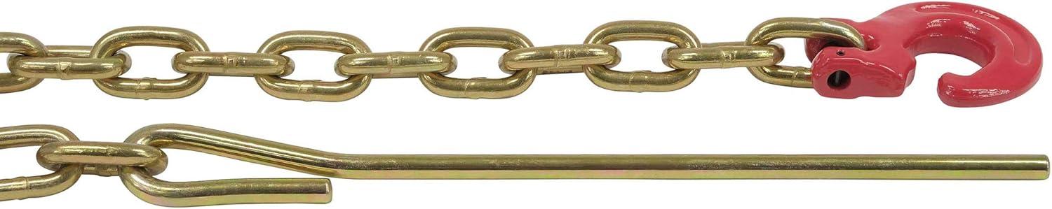imageMytee Products Winch Choker Chain 516quot x 7 ampamp Choker Hook wSteel Probe Stake 14quot Long Grade G70 Load Limit  2 Ton  Log Forestry Logging Choker Chain 2 Pack516 x 7 w 14 Steel Probe 1 Pack