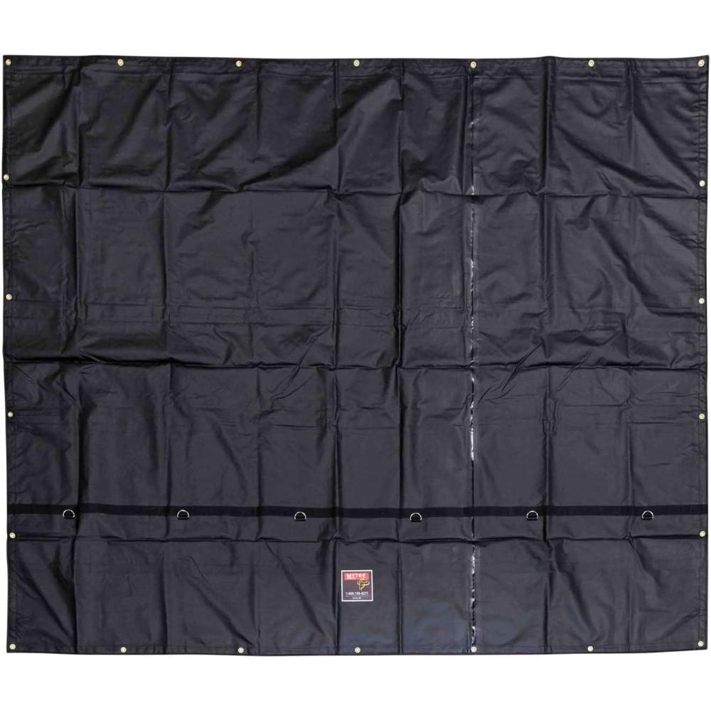 imageMytee Products 12x20 Heavy Duty Smoke Tarp for Flatbed Truck  18 Ounce Vinyl  Load Covering Tarp Protects Your Cargo from Exhaust Smoke ampamp Dirt  Water Resistant1  Pack