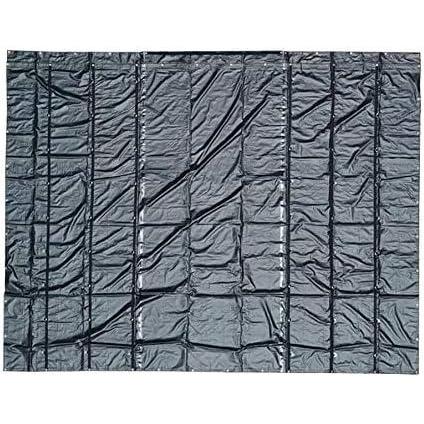 imageMytee Products AirbagParachute Fabric Heavy Duty 14oz Lumber Tarp 20x20 6 Drop with 6 x 8 Flap  Black24 x 18 8 Drop