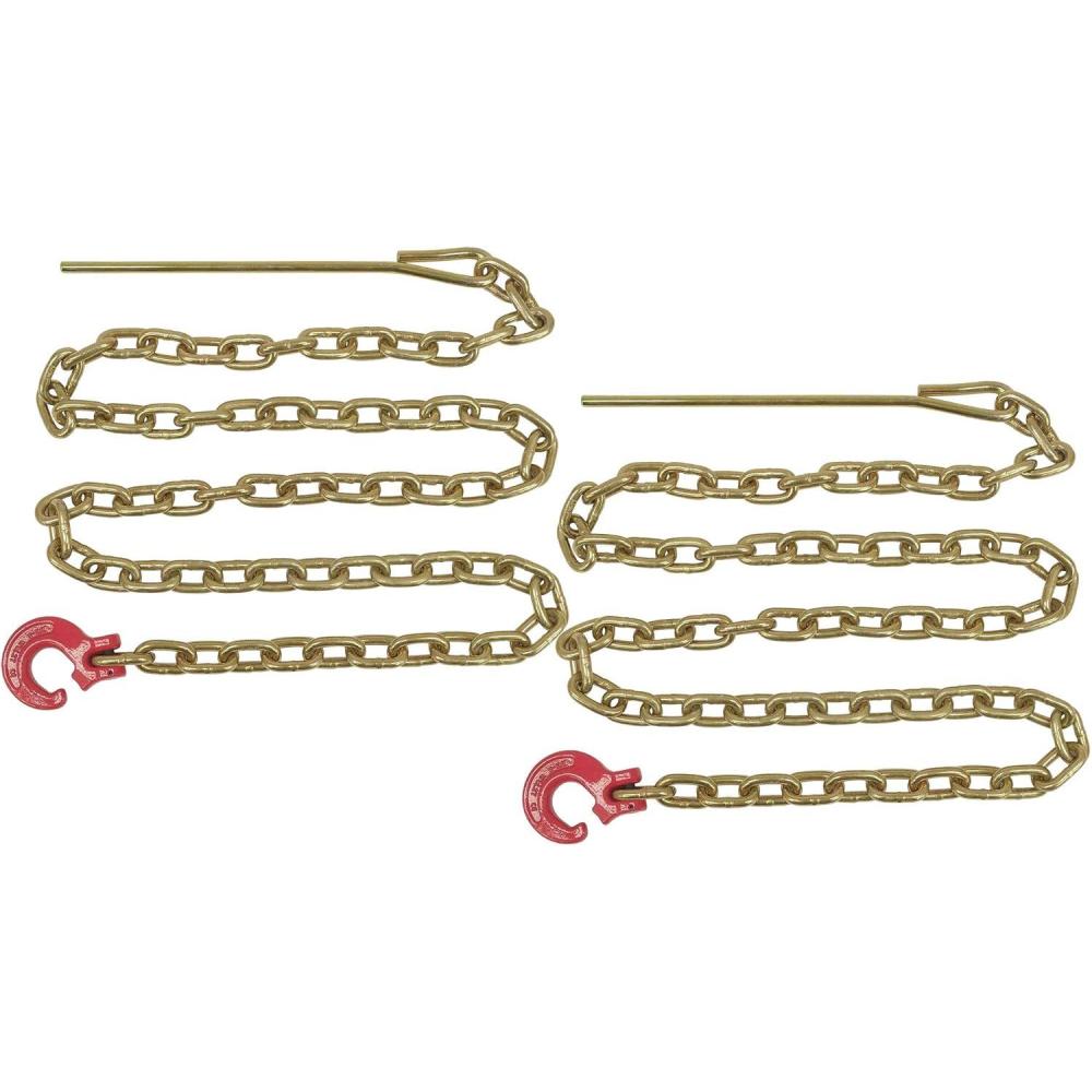 imageMytee Products Winch Choker Chain 516quot x 7 ampamp Choker Hook wSteel Probe Stake 14quot Long Grade G70 Load Limit  2 Ton  Log Forestry Logging Choker Chain 2 Pack516 x 7 w 14 Steel Probe 2 Pack