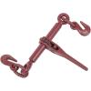 image4 Pack Mytee Products 38quot12quot Heavy Duty Ratchet Lever Load Binder wGrab Hooks 9200 Lbs Working Load Limit  Tie Down Hauling Chain Binders for Flatbed Truck TrailerRed