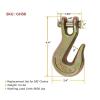 imageMytee Products 10 Pack 38 Clevis Grab Hooks Grade 70 for Wrecker Tow Chain  6600 WLL Forged Alloy Steel G70 Heavy Duty 38 Chain Hooks for Truck Trailer Tow Chain Transport38 Inch