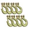 imageMytee Products 10 Pack 38quot Clevis Slip Hook  6600 LBS WLL Heavy Duty Grade 70 Tow Chain Hook for Truck Trailer Tie Down8  Pack