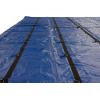 imageMytee Products 16 x 18 Flatbed Truck 18 Oz Steel Tarp with 4 FT Drop ampamp Flap  Black Heavy Duty Vinyl Waterproof Tarp for Trailers to Protect Cargo from Wind Rain Snow and SunBlue
