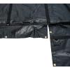 imageMytee Products 16 x 27 Flatbed Truck 18 Oz Steel Tarp with 4 FT Drop ampamp Flap  Black Heavy Duty Vinyl Waterproof Tarp for Trailers to Protect Cargo from Wind Rain Snow and SunBlack