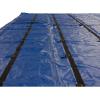 imageMytee Products 16 x 27 Flatbed Truck 18 Oz Steel Tarp with 4 FT Drop ampamp Flap  Black Heavy Duty Vinyl Waterproof Tarp for Trailers to Protect Cargo from Wind Rain Snow and SunBlue
