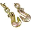 imageMytee Products 2 Pack 38quot x 16 Grade 70 Transport Binder Chain  Made in USA with G70 Grab Hooks  Tow Transport Binder Chain  6600 Lbs WLL38 x 16