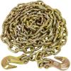 imageMytee Products 2 Pack 38quot x 16 Grade 70 Transport Binder Chain  Made in USA with G70 Grab Hooks  Tow Transport Binder Chain  6600 Lbs WLL38 x 20